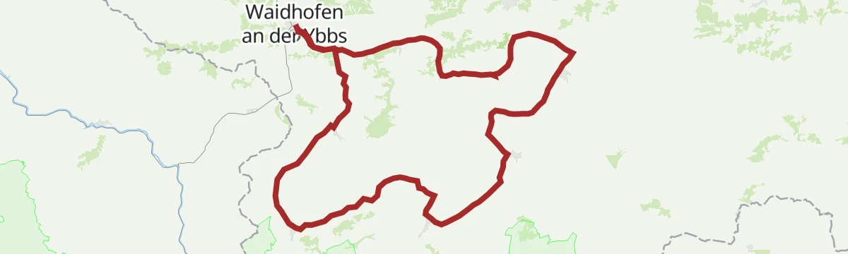 Route map: Waidhofner Marathonrunde